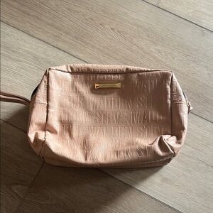 Steve Madden Blush Embossed Cosmetic Bag